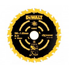 DeWALT pjovimo diskas medienai 190 mm T24